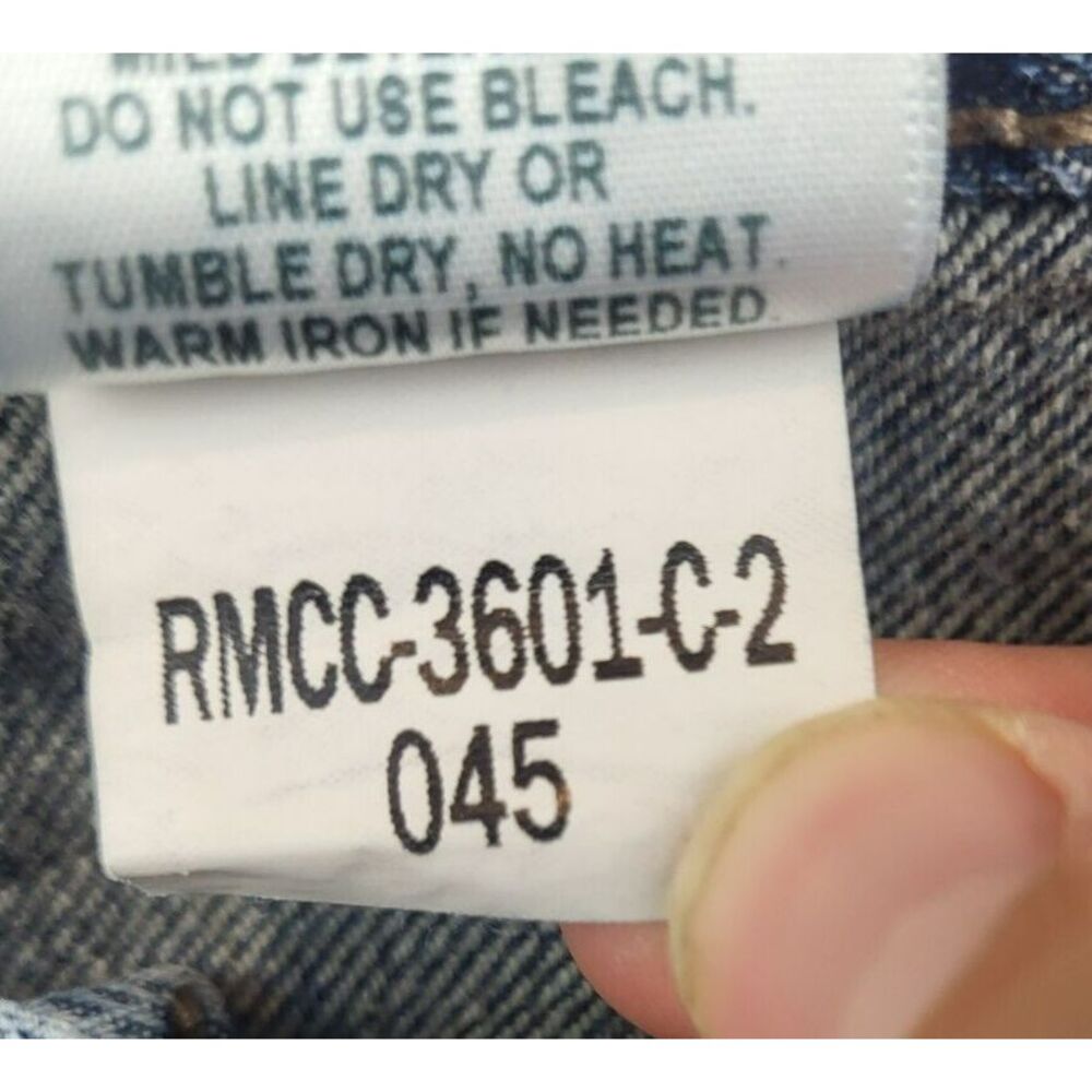 CINCH Ian Western‎ Cut-Off Jeans Rodeo Cowboy Denim Blue Men's Size 32 - Picture 7 of 11